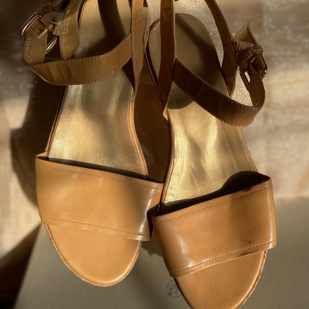 Nude Wedge Heels